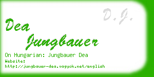dea jungbauer business card